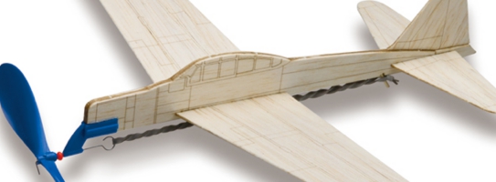 バルサプレーン ゴム動力プロペラ飛行機 ゼロ戦